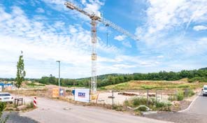 Zenz-Massivhaus Baustelle im Baugebiet Castelnau-Mattheis in Trier